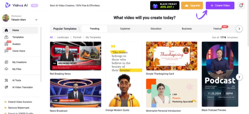 How to Use Vidnoz AI